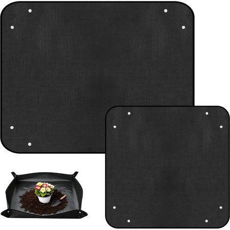 2 Pieces 150 x 100 cm/50 x 50 cm Potting Mat, Plant Mat (1/5)