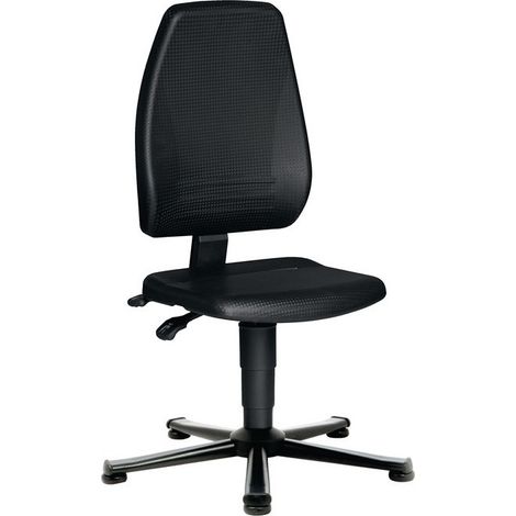 Sedia da lavoro girevole PROMAT Piedini a pavimento schiuma integrale nero 440-620mm PROMAT