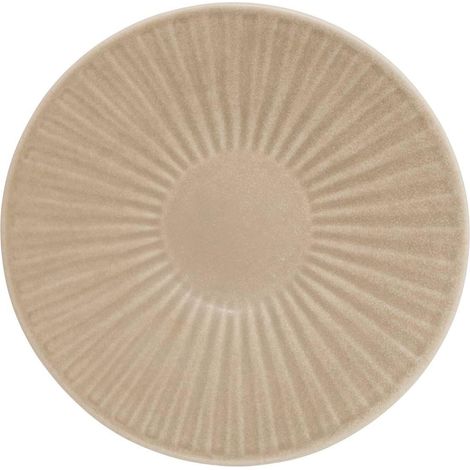 Lot de 6 Assiettes Creuses "Nyero" 21cm Beige (1/3)
