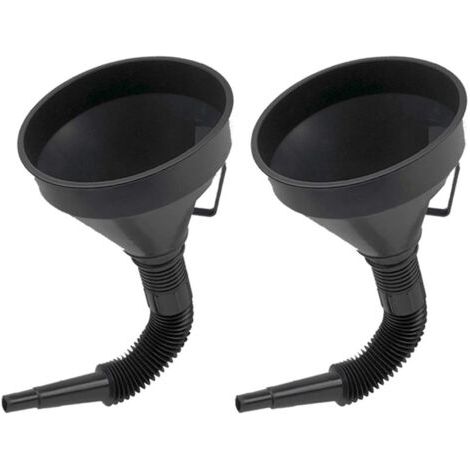 Ahlsen 2 Pièces Grands Entonnoir Essence Entonnoir Huile Moteur en Plastique Flexible Entonnoir Filtre avec Filtre pour Moto Voiture Essence et Usages Domestiques (1/5)