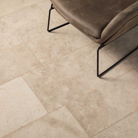 Dallage Pierre de Bourgogne Semond Doré Long. Libre x30-40x1,5 cm - Intérieur et Extérieur (lot de 1 m²) - RO'MA NATURE