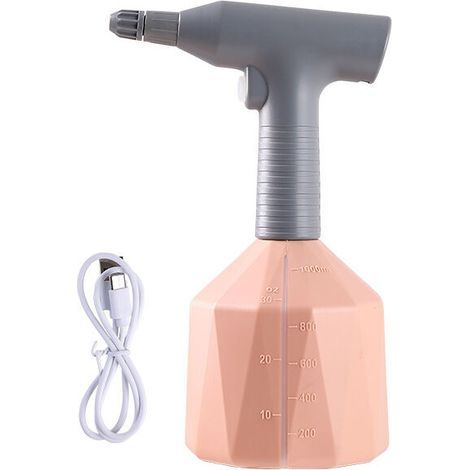 Elektrischer Sprüher mit Sprühdüse, tragbarer Wassersprüher für Rasen und Garten (rosa, 1 l) (1/4)