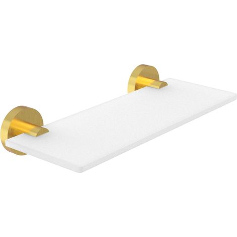 Nimco Unix - Étagère, longueur 30 cm, verre/doré brossé UNZ 13091B-30-Z (1/2)