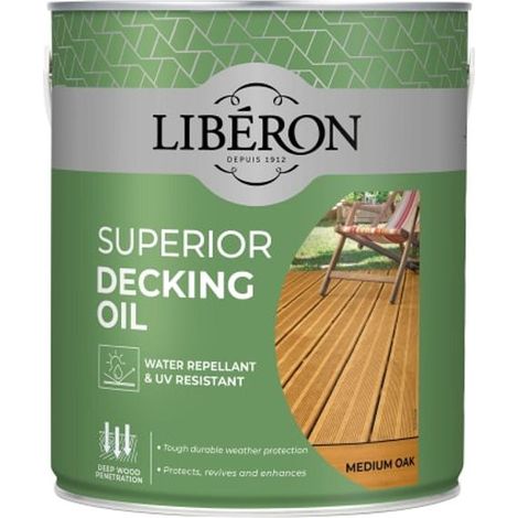 Liberon Superior Decking Oil Medium Oak 2.5 litre