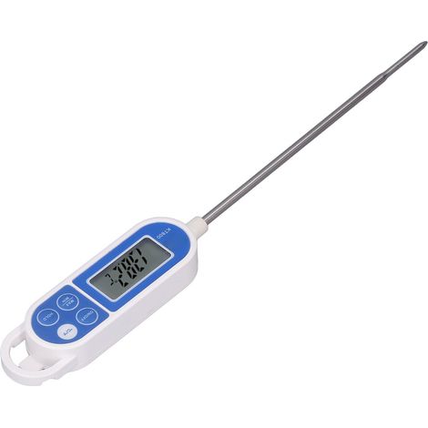 Beleuchtetes, wasserdichtes Digitalthermometer mit langer Sonde schnelle Temperaturmessung für Fleisch und zum Kochen präzises Kochen (1/5)