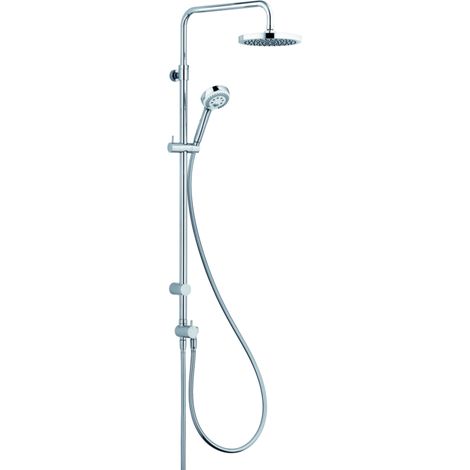 Kludi Logo Système de douche double 6809105-00 chromé , avec tête et douchette (1/3)