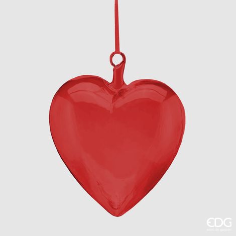 EDG Decorazione Cuore In Vetro Soffiato D 18 Rosso (1/2)