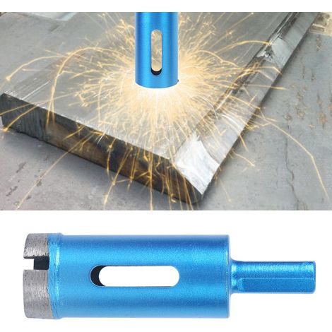 Scie cloche diamantée de 25 mm pour granit bleu, céramique, carrelage, béton et marbre (1/5)