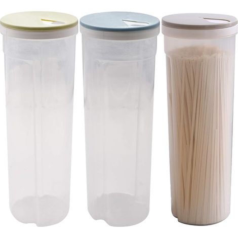 Ensemble de 3 boîtes hermétiques avec couvercles pour la farine, pour une organisation optimale de la cuisine et du plan de travail.-AquaForge (1/5)