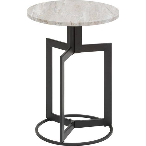 Tusco mesa auxiliar negra 35x35cm - Atmosphera créateur d'intérieur (1/3)