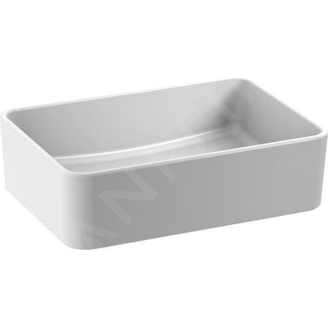 Jika Cubito Pure - Vasque à poser, 50x35 cm, sans trop-plein, blanc mat H8184237571121 (1/2)