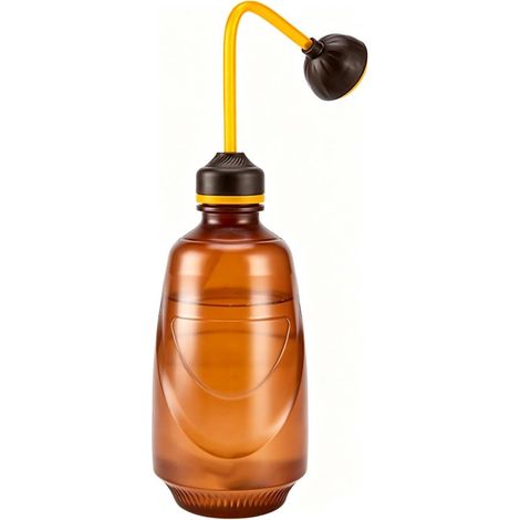 Gießkanne für Sämlinge, kleine Gießflasche für kleine Tischpflanzen und Sukkulenten 0,45 l (braun)