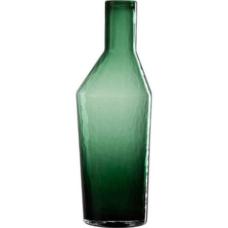 Vase Bouteille en Verre "Sigma" 35cm Vert