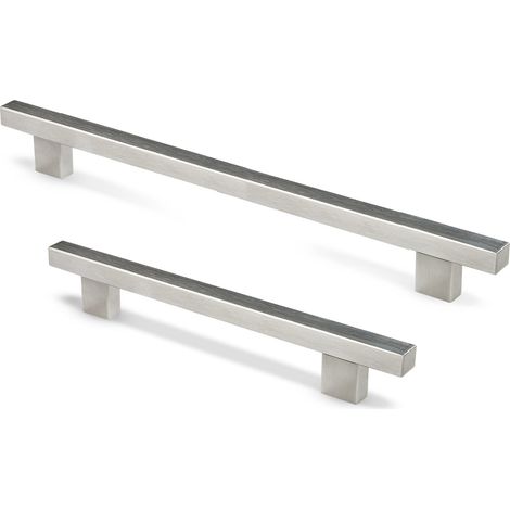 Asa 128X192 mm Inox (M-25.30) (NIDIA)   - Tirador NIDIA cuadrado (1/3)
