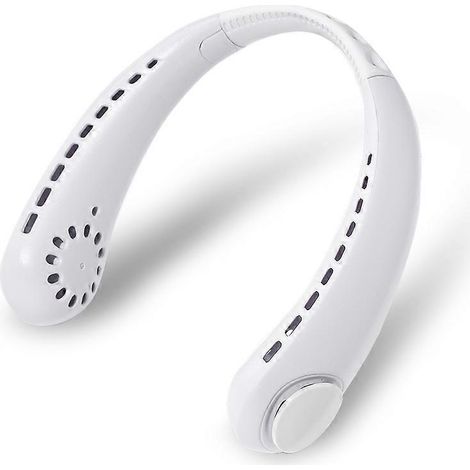 Filiyano-Ce ventilateur de cou portable, inspiré des casques audio populaires, est idéal pour une utilisation personnelle. Sans pales, il est doté (1/3)