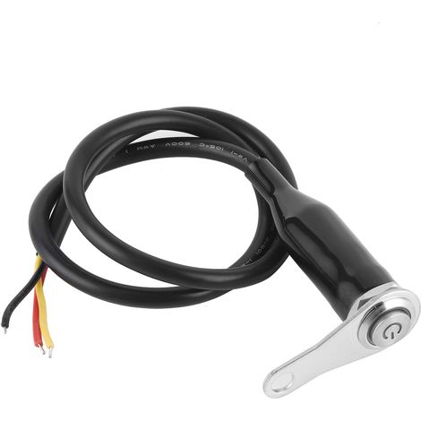12V Edelstahl Motorrad-Lenkerschalter mit LED-Modifikationshalterung und Druckknopf (1 Stück) (1/5)