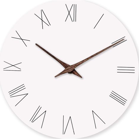 Horloge murale numérique silencieuse, horloge murale décorative simple de 25 cm (10 pouces) pour salon ou cuisine. (1/5)