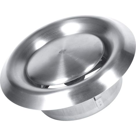 Évent en Acier Inoxydable 3 Tailles Plafond Mural réglable Maison évent en Acier Inoxydable Couvercle de Conduit de Ventilation Rond Nouveau(150mm) (1/5)