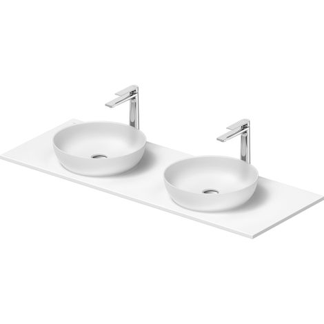 Duravit Sivida double lavabo Set rond incl. console