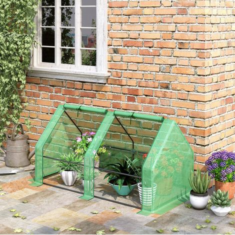 serra da giardino 180x90x90 protegge piante acciaio HAVRYA (1/5)
