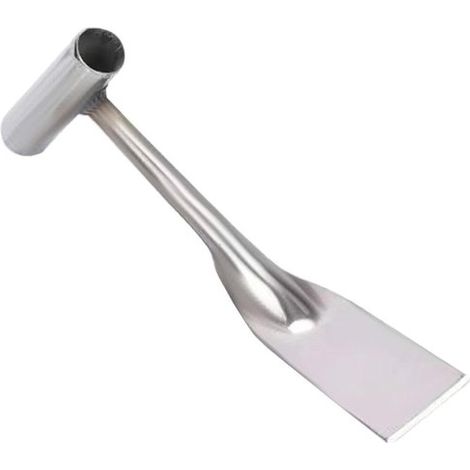 Paletta da giardino in acciaio inox - Manico per paletta da diserbo - Lavorazione del terreno - Design ergonomico - 25 cm - Metallo (1/5)