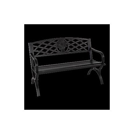Bank Oxford schwarz 127cm