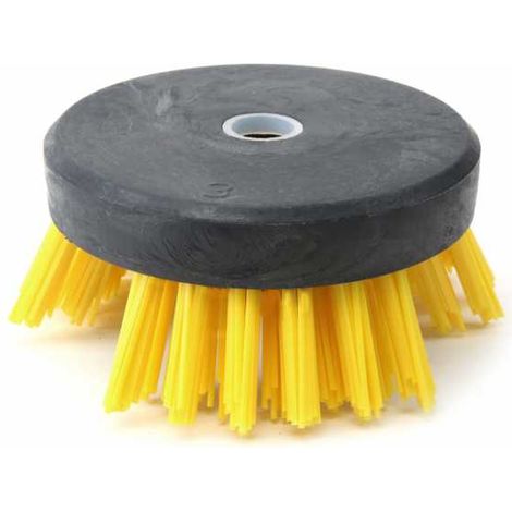 Matijardin – Tête de débroussailleuse nylon Rilsan 160mm – Compatible débroussailleuses 20/25,4mm – Haute résistance pour béton et pavés – Couleur jaune