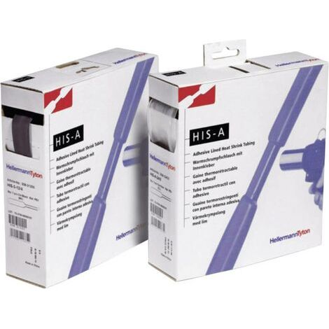 HellermannTyton 308-10300 Gaine thermorétractable avec colle 3 mm 1 mm Taux de retreint:3:1 10 m S18129 (1/5)
