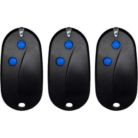 Lot de 3 télécommandes de porte de garage pour SEAV BE-HAPPY-RS2 RS1 RS3 BE-SMART-RS2 RS1 RS3, émetteur 433,92 MHz à code tournant