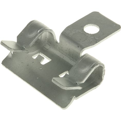 Bride M6, Epaisseur de la bride 3  8 mm, Trou lisse de 6.5mm, Charge maximum de 20kg ( Prix pour Paquet de 25 )