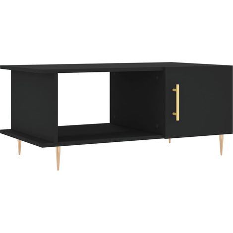 Maison Exclusive - Couchtisch Schwarz 90x50x40 cm Holzwerkstoff