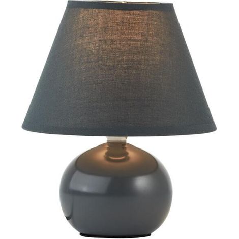 BRILLIANT lampe de table Primo gris foncé 1x D45, E14, 40W, adapté aux lampes à suspension (non inclus) Échelle A ++ à E Avec interrupteur à cordon (1/3)