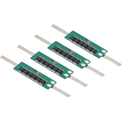 Lot de 4 cartes de protection de batterie pour lampadaire solaire, 3,7V 15A, avec fonctions anti-surcharge et anti-décharge profonde (1/5)