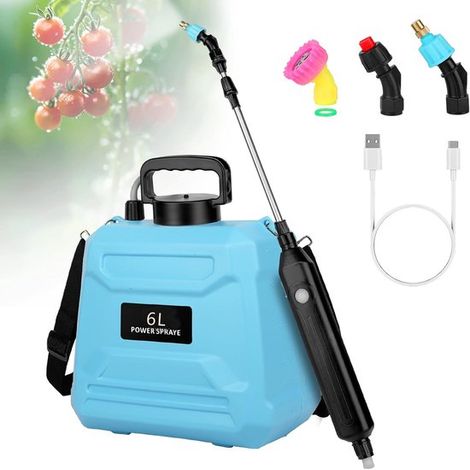 Pulvérisateur de Jardin Électrique 7,6L Batterie Bleu – Vaporisateur Électrique Portable pour Jardin, Pelouse et Potager (1/5)