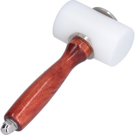 Marteau à sculpter le cuir, manche en bois antidérapant et durable, marteau en nylon pour estamper et coudre le cuir (1/5)