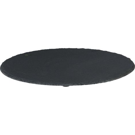 GASPER Schiefer Dekoplatte rund 30x0,5 cm
