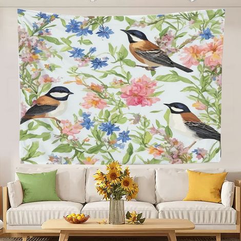 Tapisseries rétro tendance pour chambre à coucher, séchage rapide, idéales pour les chambres d'enfants. 100x75cm (1/5)