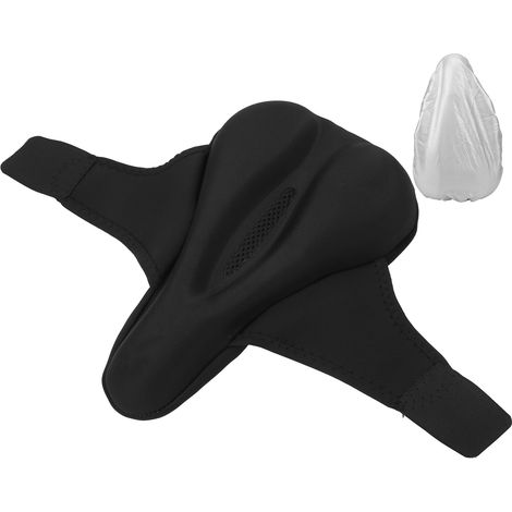 Housse de selle de vélo de montagne avec éclairage arrière, accessoire confortable pour siège de bicyclette. (1/5)