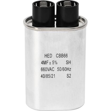 Ortviai Condensateur 4 µF 660 V 50/60 Hz pour chargeur golf E-Z-Go Powerwise II et Lester (1/5)