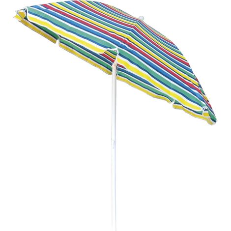 ombrellone da spiaggia girevole rotondo eurogarden in poliestere fantasie assortite 180x180 cm (1/2)
