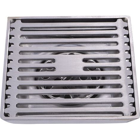 Siphon de Sol en Acier Inoxydable 304 Anti-Odeur déchets Égouttoir de Douche Égouttoir de Plancher Buanderie/Salle de Bain Évacuation de la Douche pour hôtel,10x10cm Sunflower (1/2)