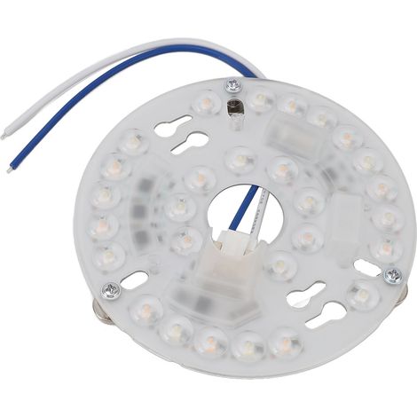 4,5-Zoll-Magnet-Deckenventilator-Lichtersatzpanel, 3-farbiges Licht, 15 W, 3 CCT, flächenbündiges LED-Lüfterlichtmodul