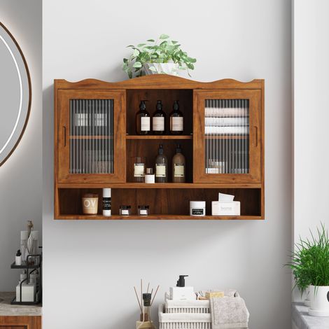 Mobile pensile 2 ante scorrevoli legno 90x20x60 cm OKMYHOME (1/5)