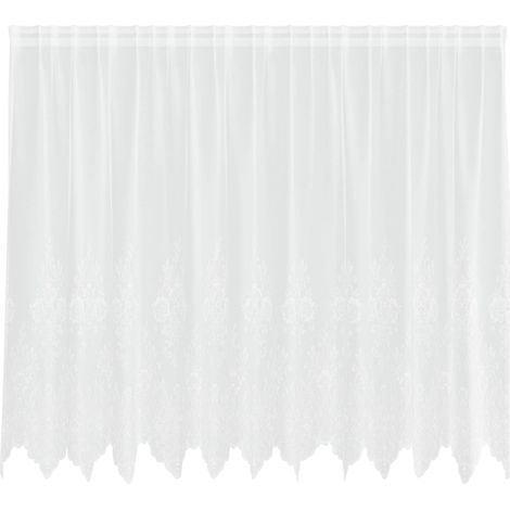 Maison Exclusive - Tenda in Pizzo con tende Bianco 140 x 300 cm Poliestere