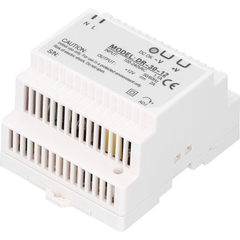 DIN-Schienen-Schaltnetzteil-Transformator-Treiber DR-30-12 30W 12V 100-240VAC (1/5)