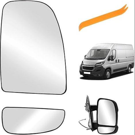 Verre Miroir Remplacement 2006-2023, Chauffable Rétroviseur de ABS (Droite) (1/5)