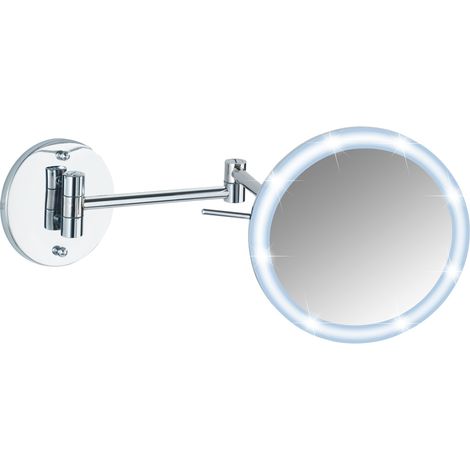 WENKO Power-Loc® LED Wandspiegel Aura, Befestigen ohne bohren, mit hochwertigem"-"14992145 (1/5)