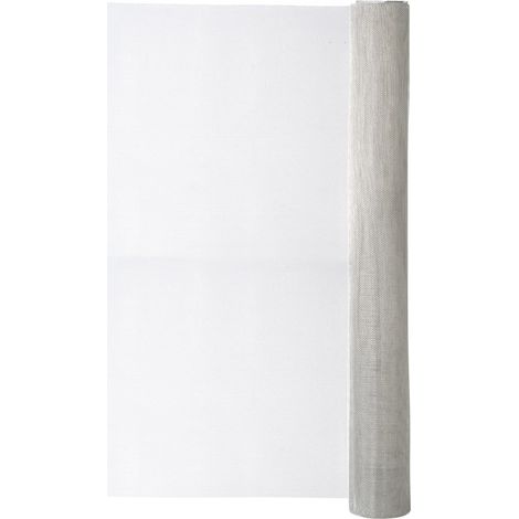 Graues Aluminium-Moskitonetz, H.1 x B.2 m CENTRALE BRICO