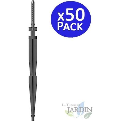 Set di 50 Picchetti da giardino per irrigazione a goccia, 2,6 litri/ora - Picchetti per un'irrigazione efficiente