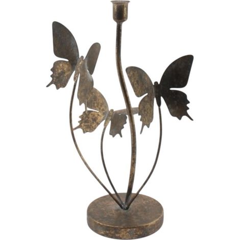 Candle Holder - Metal - L12 x W15 x H35 cm